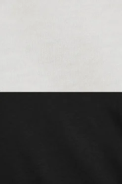 Pack de dos camisetas de manga larga negra y beige con logo Rigby Go