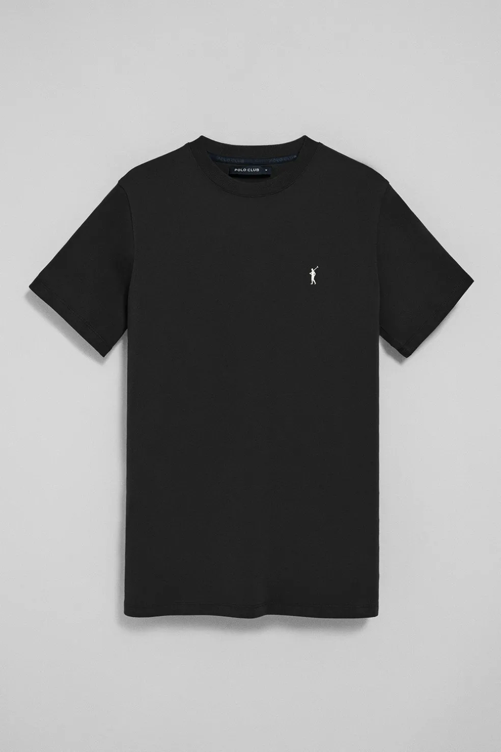 Pack de dos camisetas negra y blanca con cuello redondo y logo bordado Rigby Go