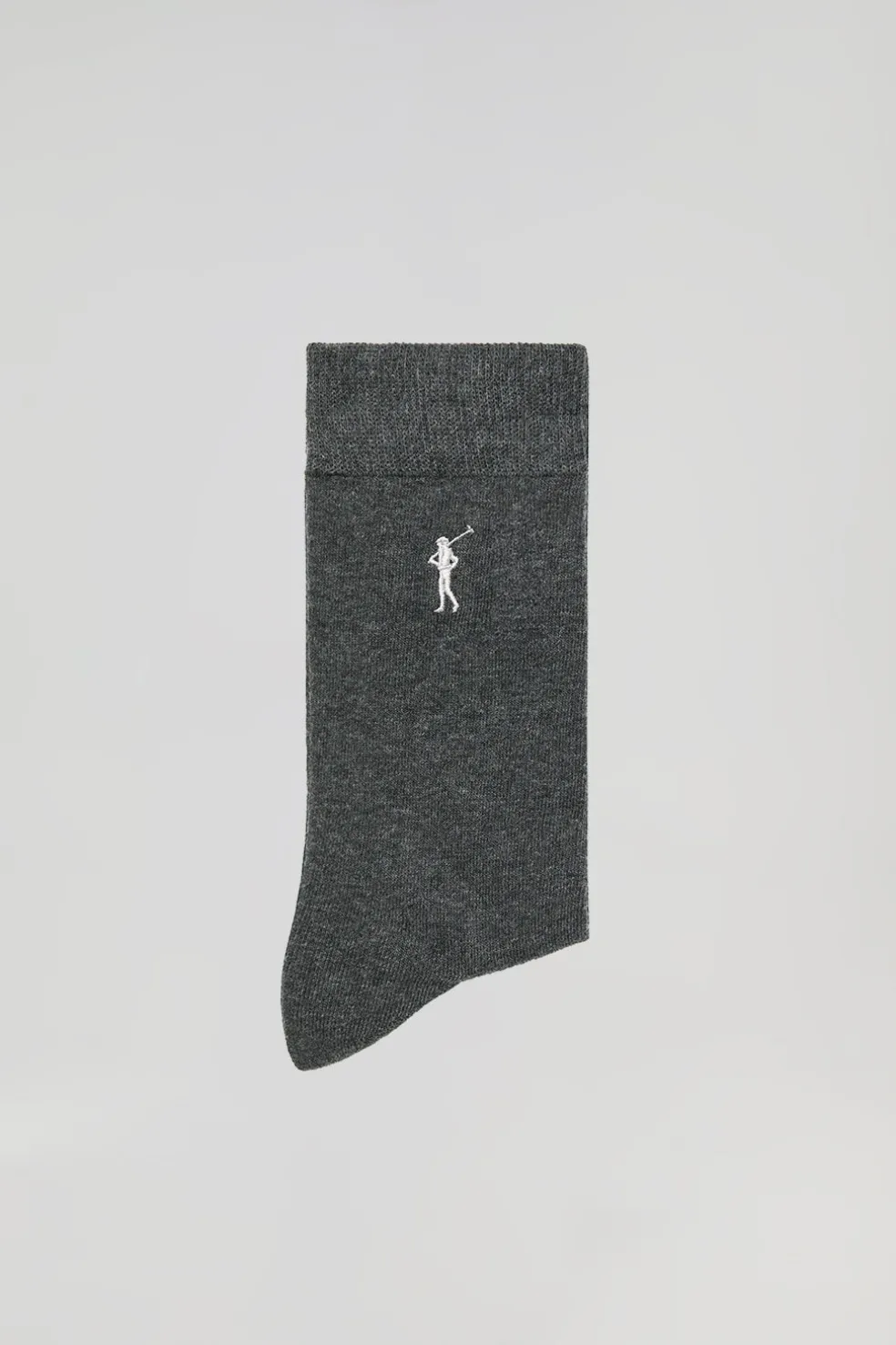 Pack de dos pares de calcetines gris oscuro con logo Rigby Go