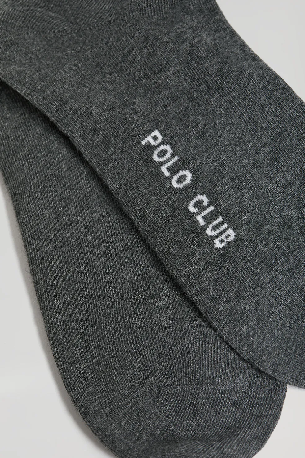 Pack de dos pares de calcetines gris oscuro con logo Rigby Go