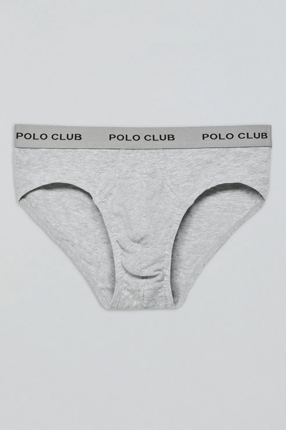 Pack de dos slips negro y gris con detalle Polo Club