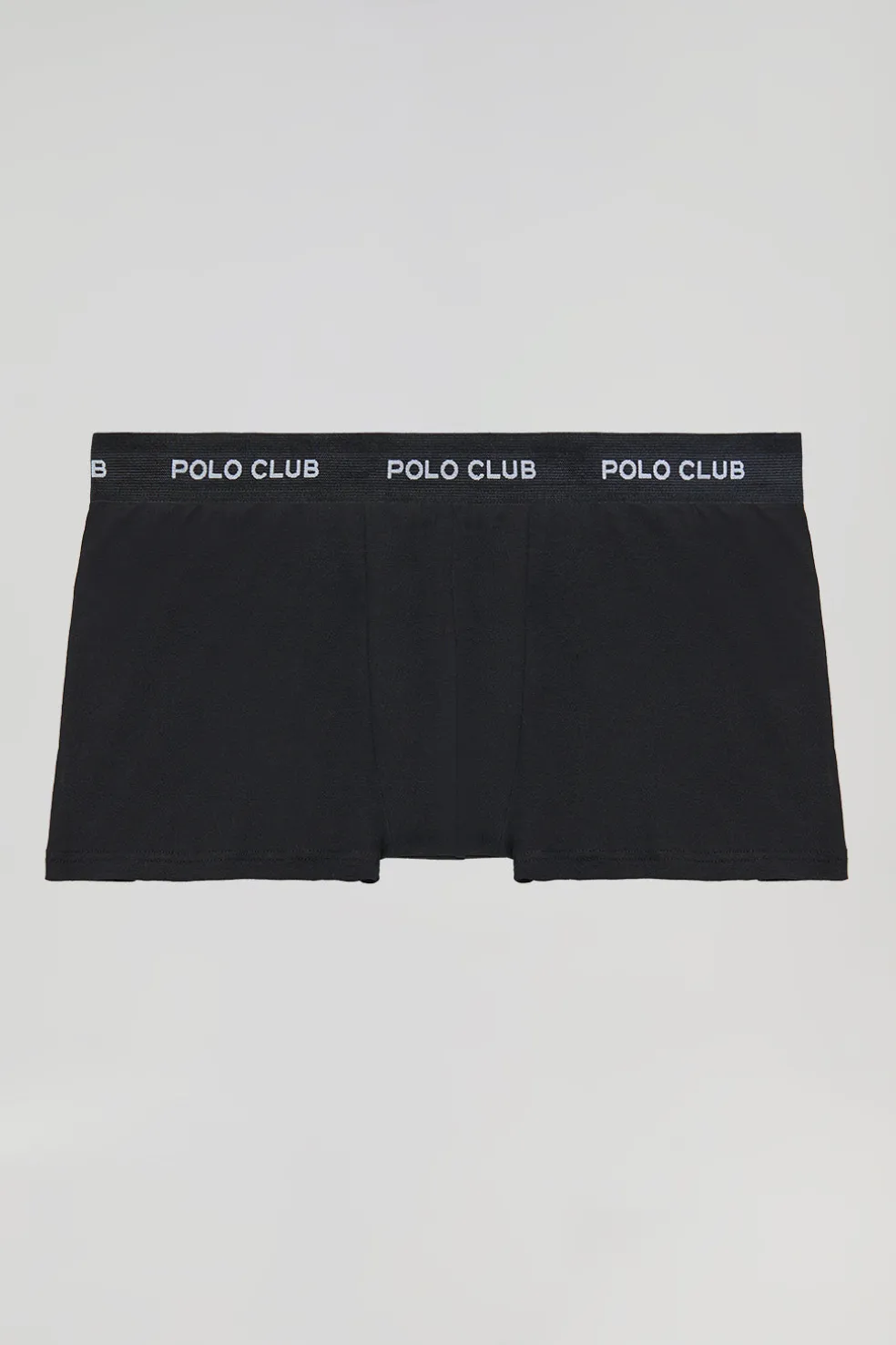 Pack de tres boxers negros con logotipo Polo Club
