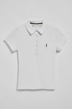Pack mujer de dos polos azul claro y blanco con logo Rigby Go