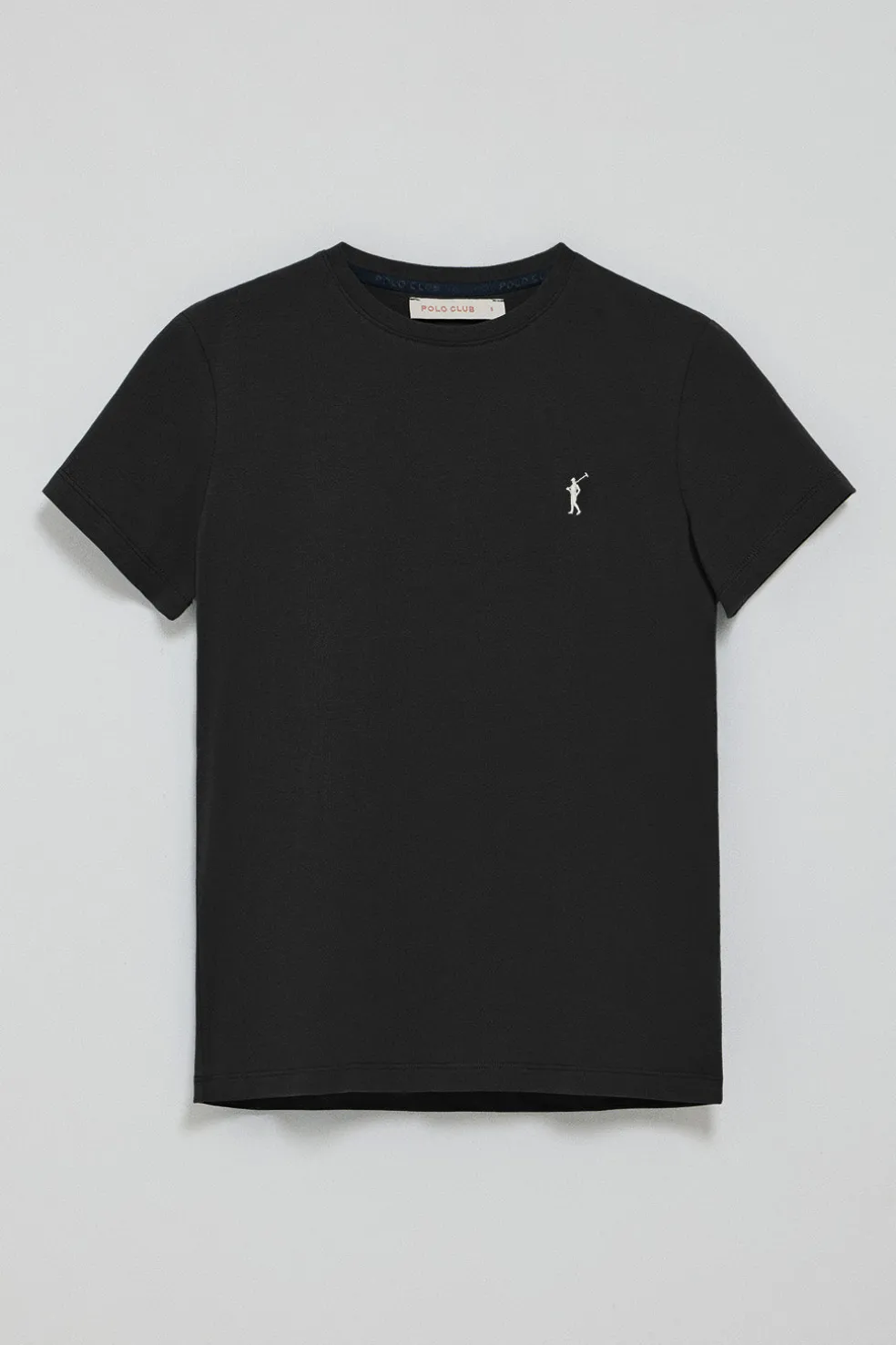 Pack mujer de tres camisetas negra, azul marino y blanca de manga corta con logo bordado Rigby Go