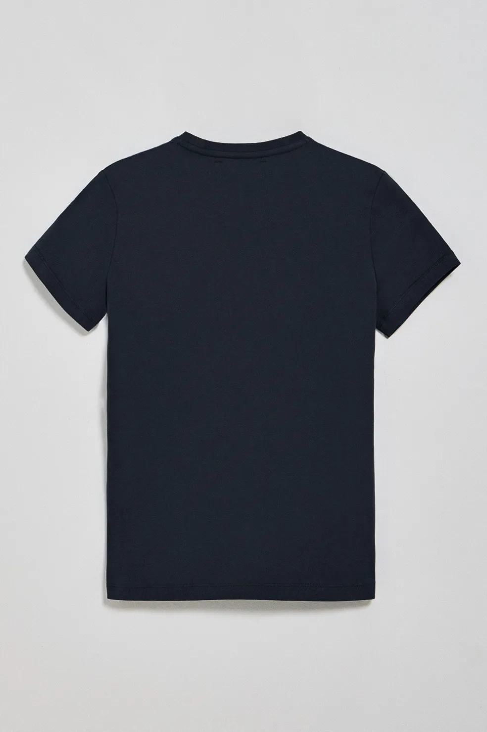 Pack mujer de tres camisetas negra, azul marino y blanca de manga corta con logo bordado Rigby Go