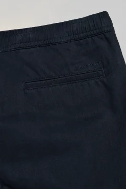 Pantalón azul marino Trent con cintura elástica y detalles Polo Club