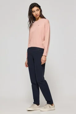 Pantalón chino May azul marino con bordado en bolsillo minimal Polo Club