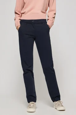 Pantalón chino May azul marino con bordado en bolsillo minimal Polo Club