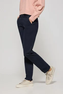 Pantalón chino May azul marino con bordado en bolsillo minimal Polo Club