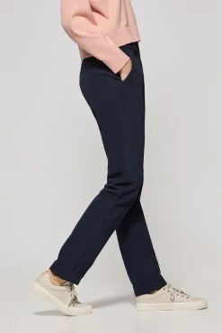 Pantalón chino May azul marino con bordado en bolsillo minimal Polo Club
