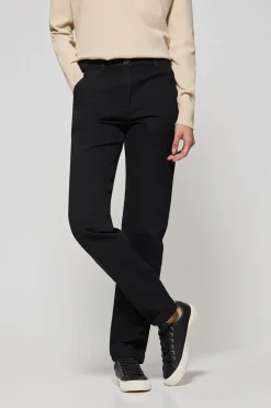 Pantalón chino May negro con bordado en bolsillo minimal Polo Club