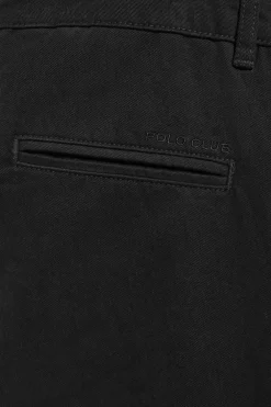 Pantalón chino May negro con bordado en bolsillo minimal Polo Club