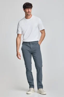 Pantalón chino Slim Moore azul denim