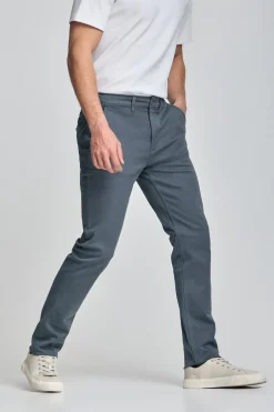 Pantalón chino Slim Moore azul denim
