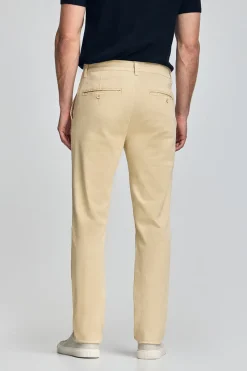 Pantalón chino Slim Moore color marfil