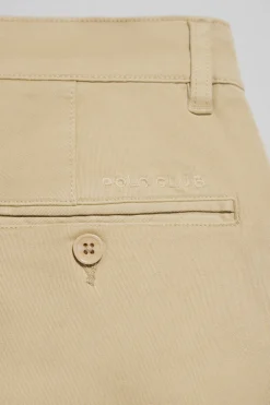 Pantalón chino Slim Moore color marfil