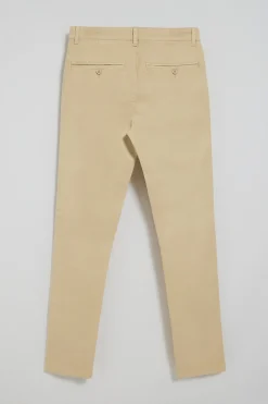 Pantalón chino Slim Moore color marfil