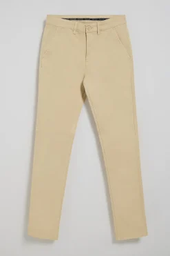 Pantalón chino Slim Moore color marfil