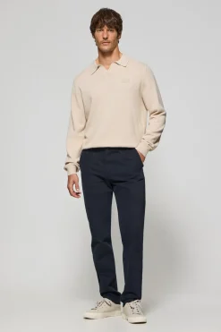 Pantalón chino Vanya azul marino con bordado Polo Club