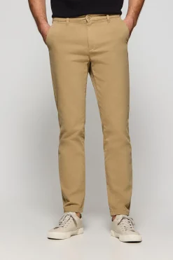 Pantalón chino Vanya color arena con bordado Polo Club