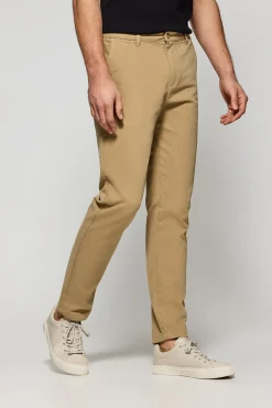 Pantalón chino Vanya color arena con bordado Polo Club