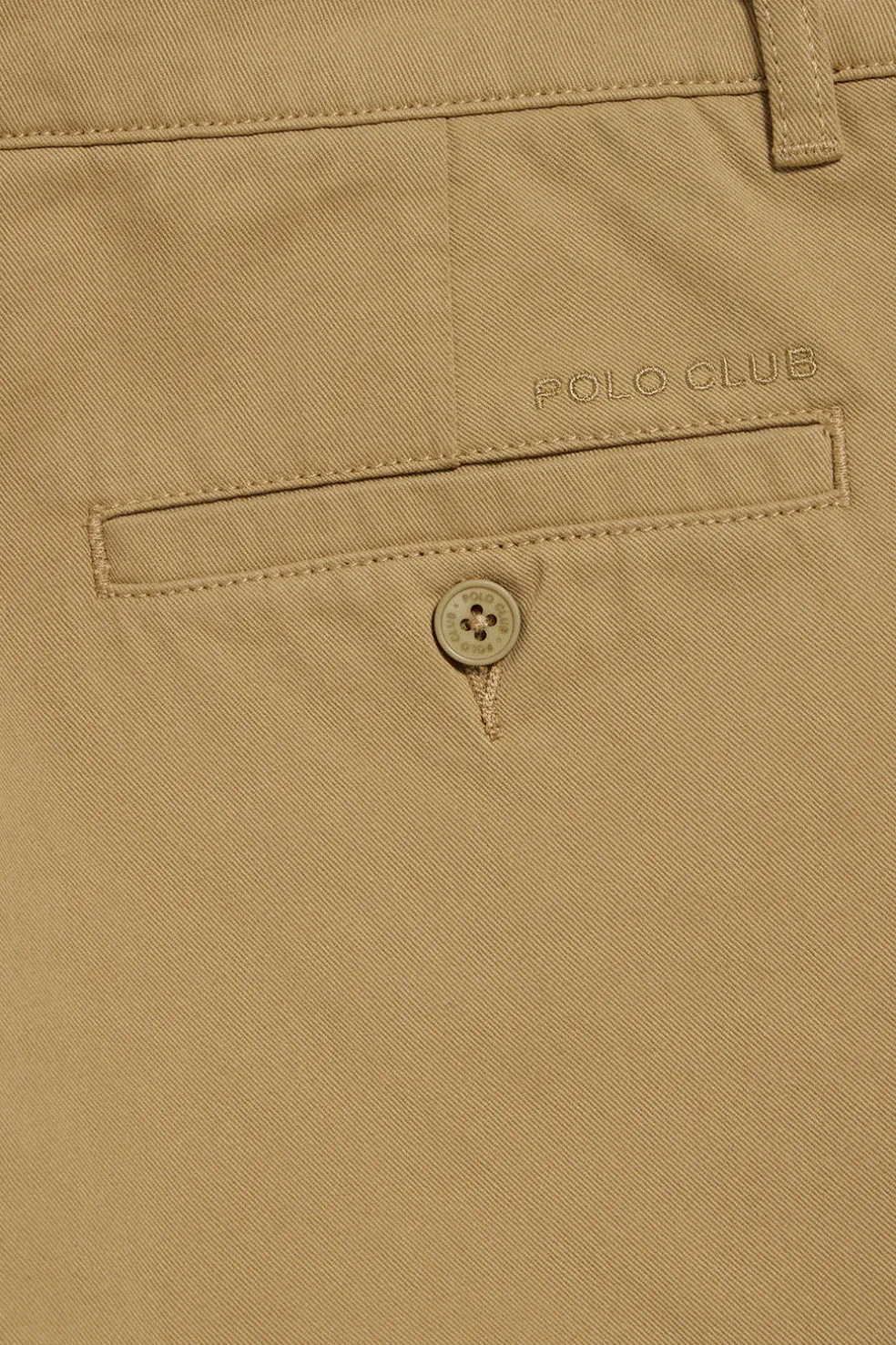 Pantalón chino Vanya color arena con bordado Polo Club