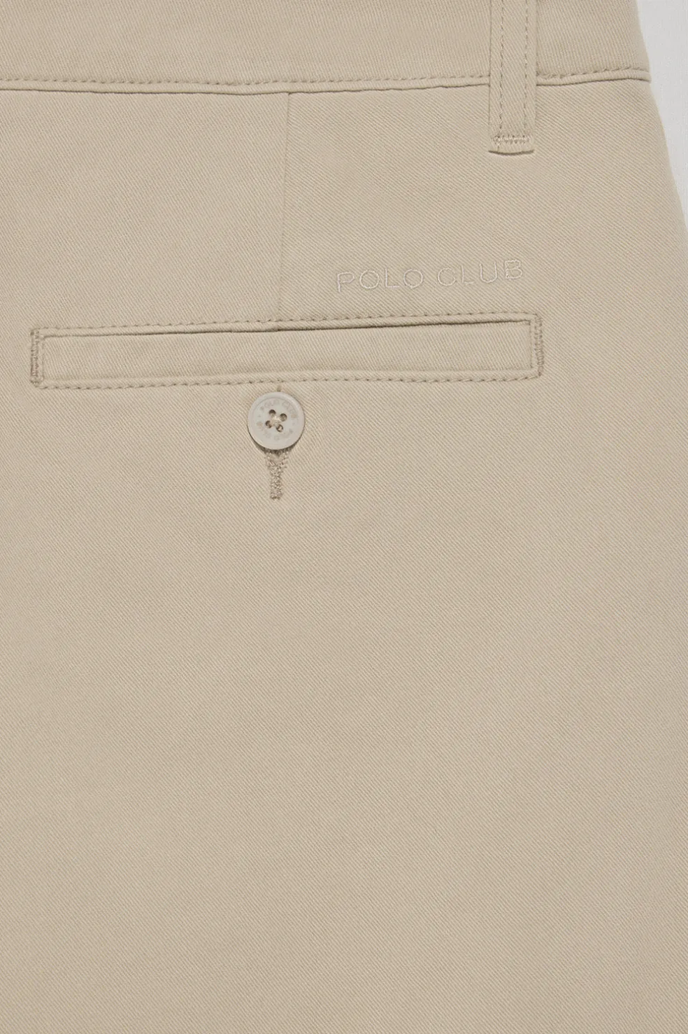 Pantalón chino Vanya color beige con bordado Polo Club
