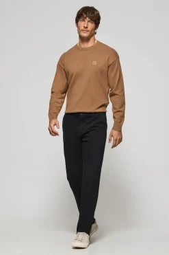 Pantalón chino Vanya negro con bordado Polo Club