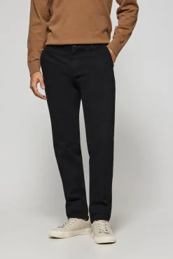 Pantalón chino Vanya negro con bordado Polo Club