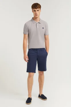 Pantalón corto azul marino Relaxed fit con logo bordado