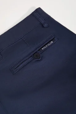 Pantalón corto azul marino Relaxed fit con logo bordado