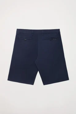 Pantalón corto azul marino Relaxed fit con logo bordado