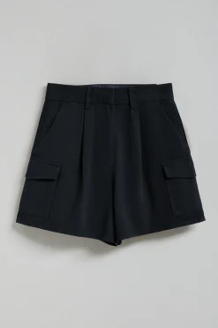 Pantalón corto de sarga Menfis azul marino con detalles Polo Club