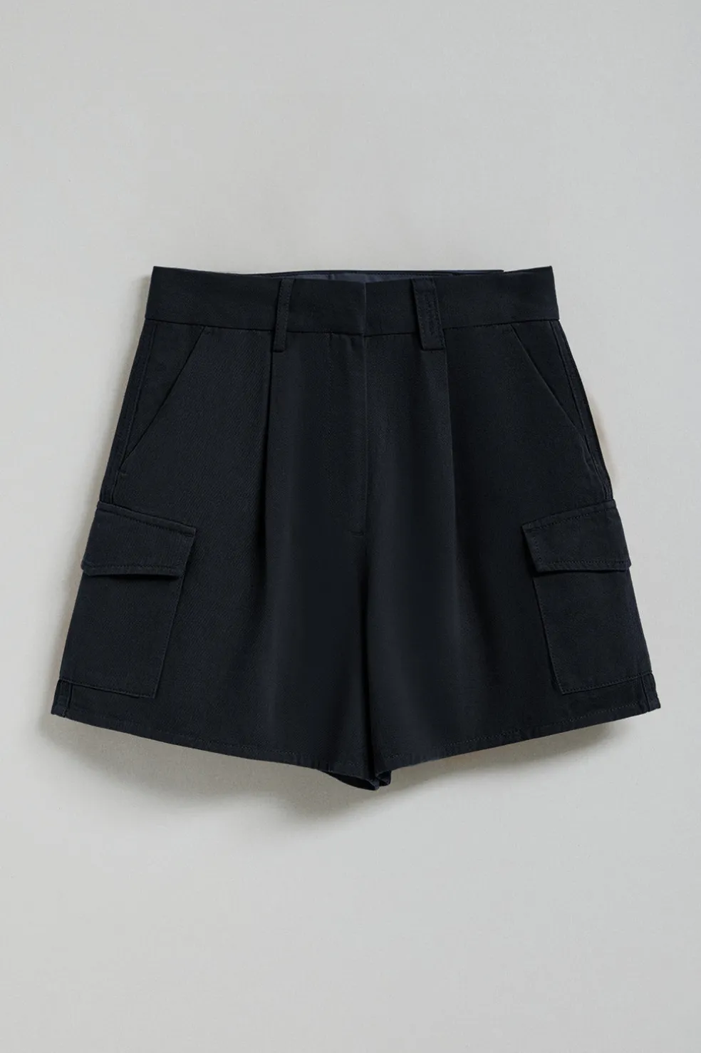 Pantalón corto de sarga Menfis azul marino con detalles Polo Club