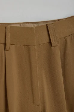 Pantalón corto de sarga Menfis color camel con detalles Polo Club