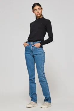 Pantalón denim azul Tanya con detalles Polo Club