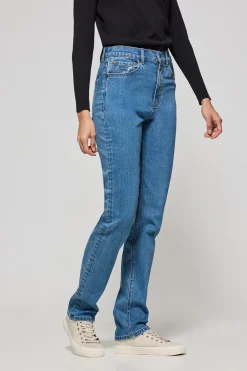 Pantalón denim azul Tanya con detalles Polo Club