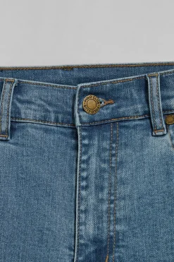 Pantalón denim azul Tanya con detalles Polo Club