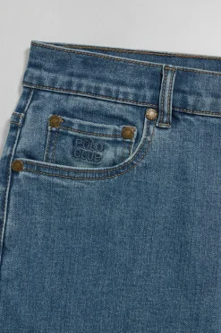 Pantalón denim azul Tanya con detalles Polo Club