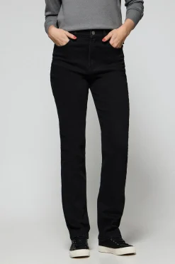 Pantalón denim negro Tanya con detalles Polo Club