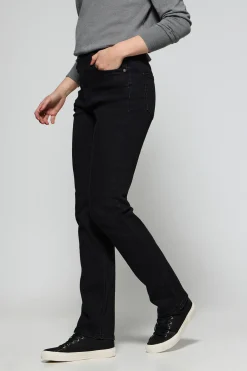 Pantalón denim negro Tanya con detalles Polo Club