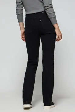 Pantalón denim negro Tanya con detalles Polo Club