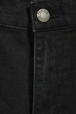 Pantalón denim negro Tanya con detalles Polo Club