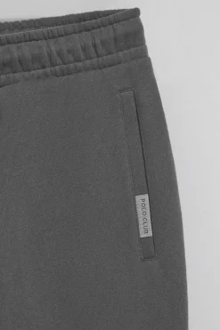 Pantalón jogger gris asfalto con detalles Polo Club