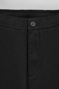 Pantalón negro Trent con cintura elástica y detalles Polo Club