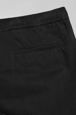 Pantalón negro Trent con cintura elástica y detalles Polo Club