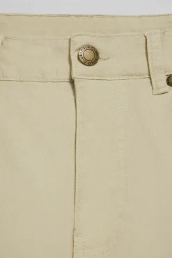 Pantalón Slim Voss en beige con cinco bolsillos