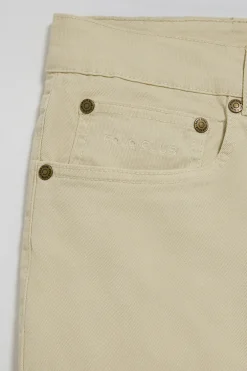Pantalón Slim Voss en beige con cinco bolsillos