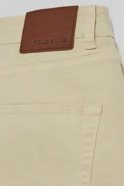 Pantalón Slim Voss en beige con cinco bolsillos