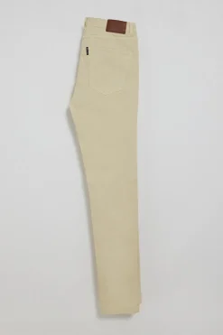 Pantalón Slim Voss en beige con cinco bolsillos